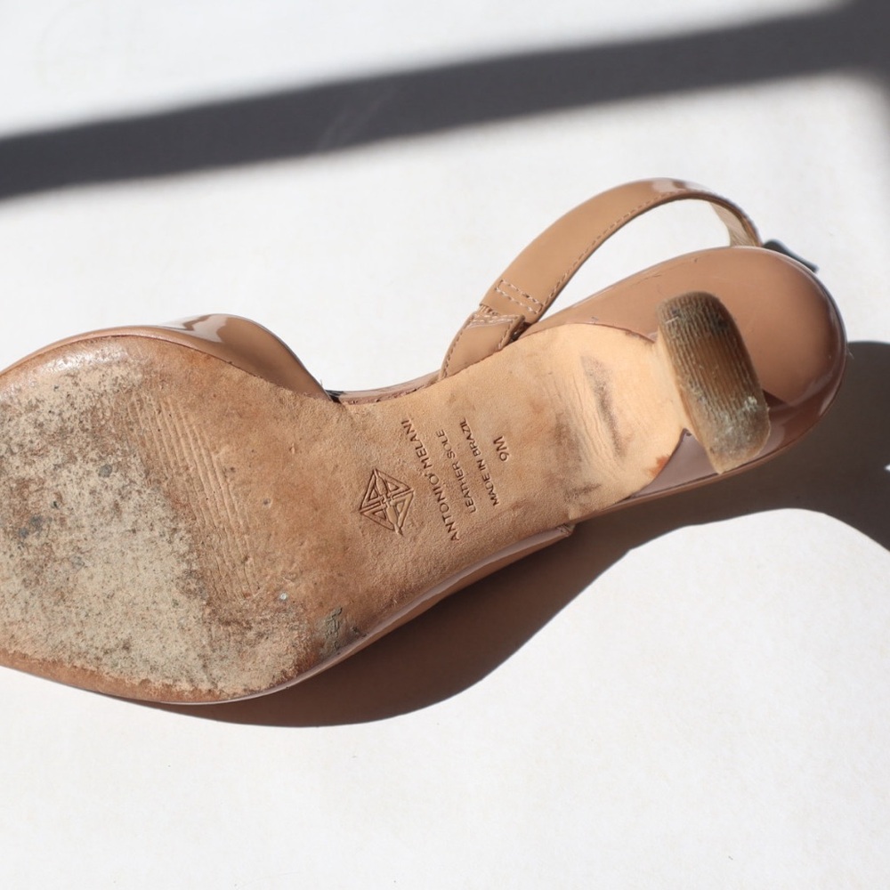 ANTONIO MELANI Tan Pointed-Toe Heels - Picture 3 of 7